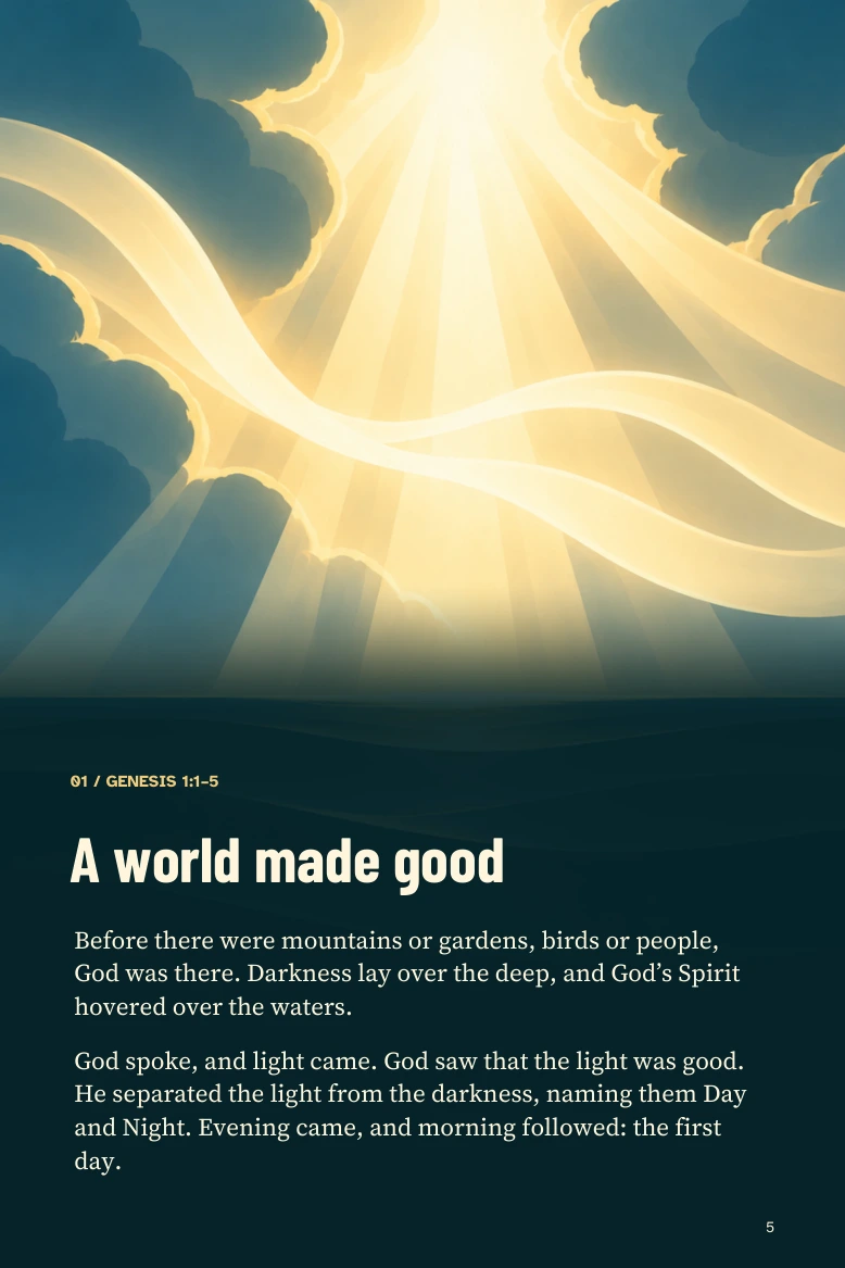 Genesis preview page 5: A world made good
